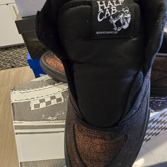 Vans Skate Half Cab Metallic Bronze VN0A2Z34B0Z Men's Size 12 Skate Shoes NEW - Picture 3 of 13